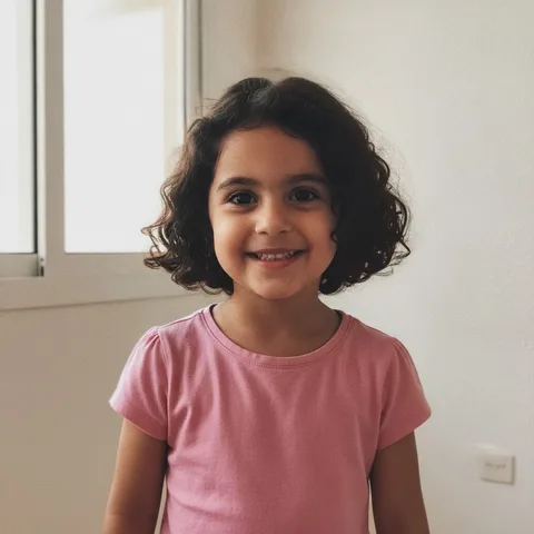 תצלום של ילד — הדמות בתמונה נוצרה בבינה מלאכותית